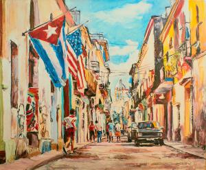 Кубинское путешествие 3-холст-масло-60×50-2019